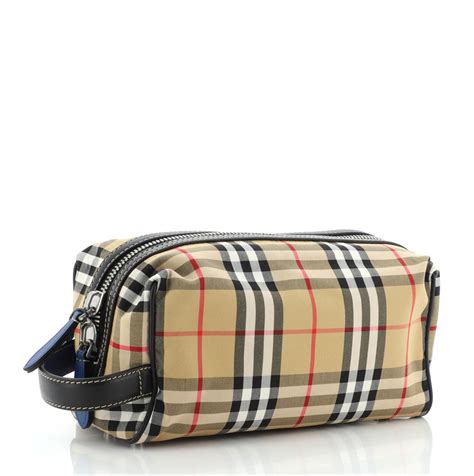 burberry black cosmetic bag|cheapest Burberry bag.